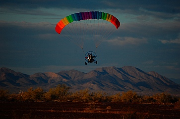 Ultralights in flight in Quartzsite, Arizona