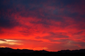 Pretty sunset in Quartzsite, AZ