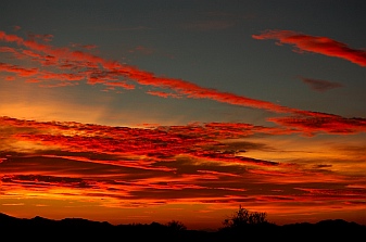 Another gorgeous sunset in Quartzsite, AZ