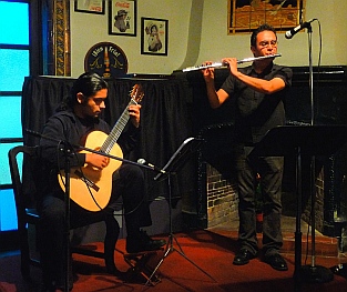 Classical guitar and flute concert, Centro cultural Riviera
